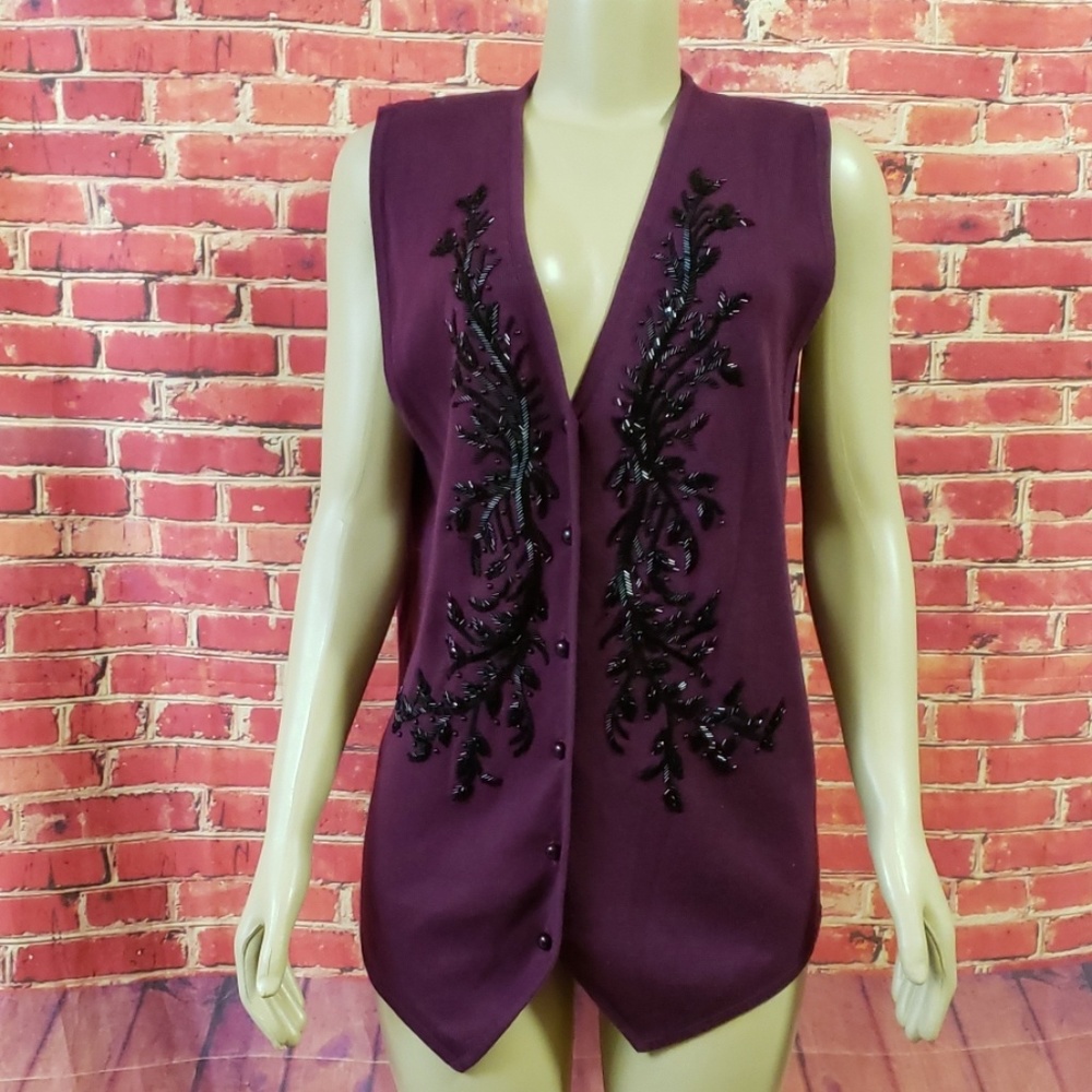 IB Diffusion Embellished Women's Sweater vest M